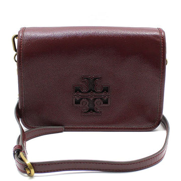 TORY BURCH バーガンディ・レザー・ブリットン・コンボ・クロスバッグ 71396148