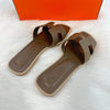 Hermes Oran Sandals Slippers Etoupe 202272 71397006 [P]