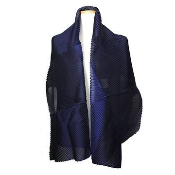 ISSEY MIYAKE Me Two-Tone Blue Scarf 12345 71398306