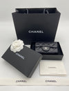 CHANEL Klassisches Druckknopf-Kartenetui in Schwarz mit Silber- und Goldakzenten AP0214 71556182 [P]