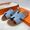 Hermes Izmir Sandal Slipper Denim 221824 71683341 [P]