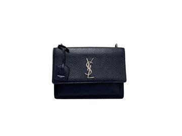 Saint Laurent Sunset Medium Shoulder Bag 464673 Dark Navy 71685990