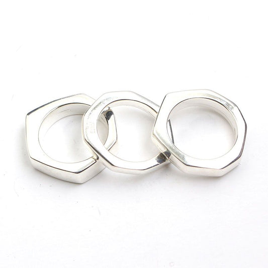 Gucci 925 Silver Ring Set 12 71811904