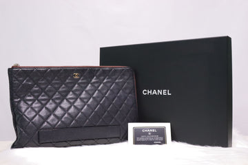 CHANEL クチュール カシミア クラッチバッグ ラージ 34×22 71905238