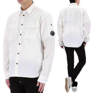 CP Company Gabardine Long Sleeve Shirt 16CMSH157A 103 72156086
