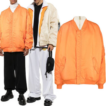 VETEMENTS アルパインダストリー MA-1 ダブルジッパー リバーシブル ボンバージャケット UA53JA850C 72347050