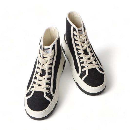 Gucci 745999 GG Tennis 1977 High-Top Sneakers 6 1/2/31994-1 72395351