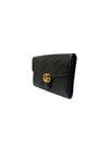 GUCCI GGマーモント マトラッセ クラッチ 498079 ブラック 72397684 [P]