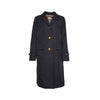 BURBERRY ペリンデン ギャバジン レディース ラップコート ブラック 8015484 72508357 [P]