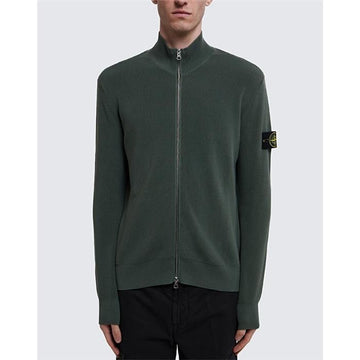Stone Island Wappen Patch Zip-Up Cardigan 24SS 8015526DB 72519575