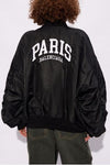 Balenciaga 24SS Paris Embroidered Logo Oversized Bomber Black 768924 TNO27 1000 72580508 [P]