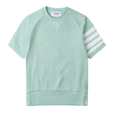 THOM BROWNE Damen 4-Bar Streifen Waffle T-Shirt 06452 330 72706684