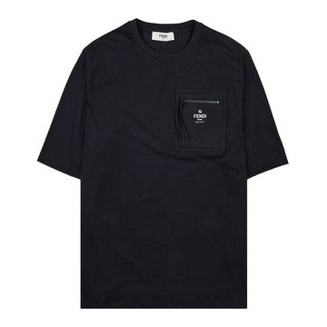 FENDI レディース ロゴ ジッパー ポケット Tシャツ FS7934 ANQS F0GME 72706701