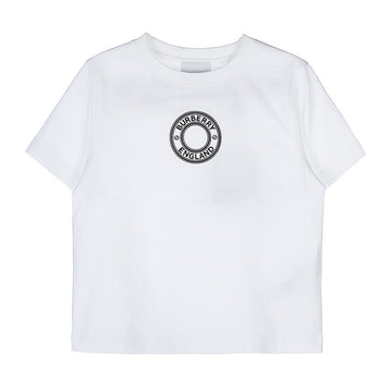 BURBERRY ボーイズ ロゴ グラフィック コットン Tシャツ 8061722 C KB5 ROUNDEL TEE A1464 (6-10) 72707413