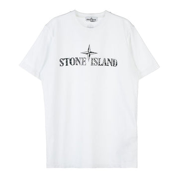 Stone Island Logo Print Cotton T-Shirt (10-12) 72707633