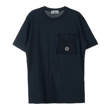 STONE ISLAND 男の子 ロゴ パッチ ポケット Tシャツ 781620247 V0020 (6-8) 72707695