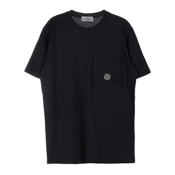 STONE ISLAND 男の子ロゴパッチポケットTシャツ 781620247 V0029 (6-8) 72707812