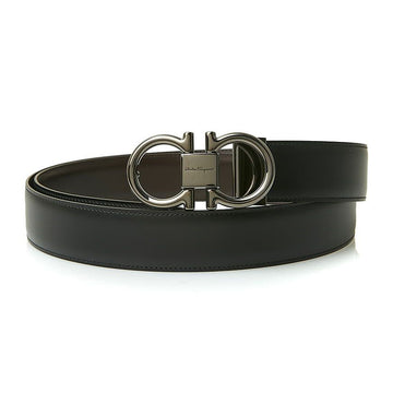 Salvatore Ferragamo Men's Adjustable Gancho Belt 67 9938 Black Hickory 0694531 72709006