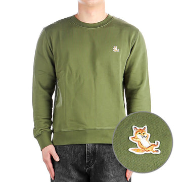 MAISON KITSUNE 24SS (LM00303KM0001 MILITARY GREEN) Herren Chillecks Sweatshirt 72736236