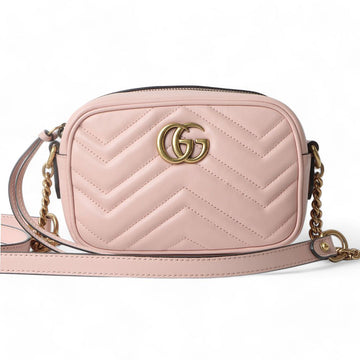 GUCCI 448065 GG マーモント マトラッセ ミニ クロスボディバッグ/32042 72829907