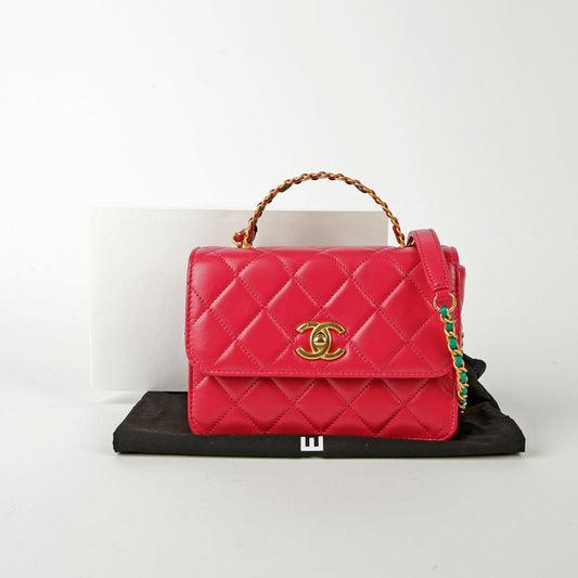 CHANEL AS3886 トップハンドル ミニ フラップバッグ 71753773