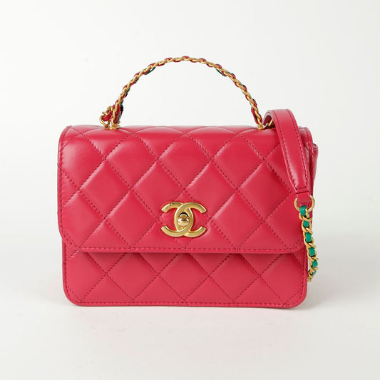CHANEL AS3886 トップハンドル ミニ フラップバッグ 71753773