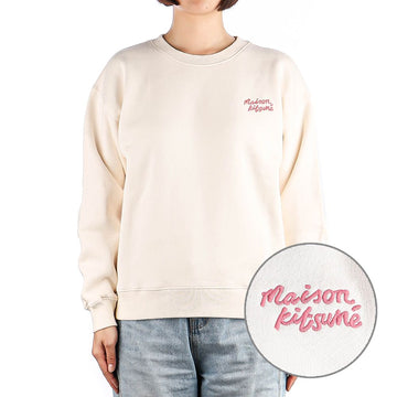 MAISON KITSUNE 24SS (MW00314KM0307 FRESH COTTON) Damen Handwriting Sweatshirt 72887646