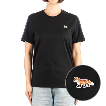 MAISON KITSUNE 24SS (MW00110KJ0008 ブラック) レディース ベイビー フォックス 半袖 Tシャツ 72887657