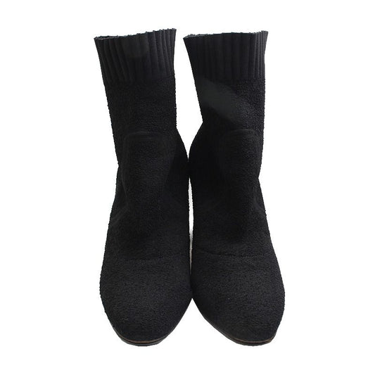 GIANVITO ROSSI Schwarze Jacquard Stiefeletten 250 72940999