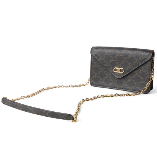 CELINE メイロン トリオペ WOC チェーン クロスボディバッグ/32049 72984781