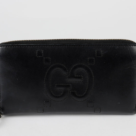 Gucci 453393 GG Embossed Logo Long Wallet 72787672