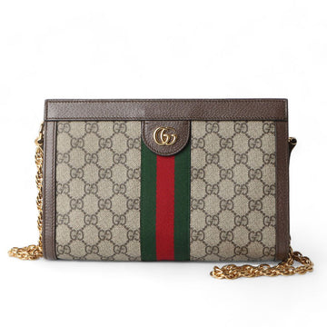 Gucci 503877 GG Supreme Ophidia Chain Shoulder Bag (Receipt) 32060 73021498