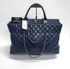 CHANEL ポルトベロ シルバーチェーン ネイビー ショルダーバッグ A66814 72942898 [P]
