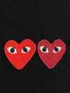 COMME DES GARCONS ブラックダブルワッペン メンズウールニット D2904 73098056 [P]