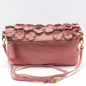 BURBERRY Blumenblatt Clutch Crossbody aus rosa Leder 3928786 73103554