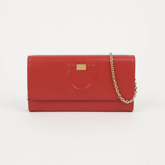 SALVATORE FERRAGAMO 22 D292 ガンチーニ財布兼クロスボディバッグ 72736191