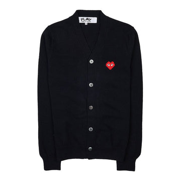 COMME DES GARCONS Männer Pixel Logo Patches Strickjacke P1N084 SCHWARZ 73308344