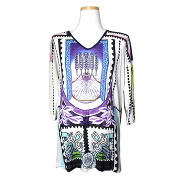 MARY KATRANTZOU Violett Druck Oberteil XS 73329365