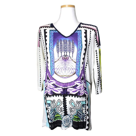 Mary Katrantzou Violet Printing Top XS 73329365