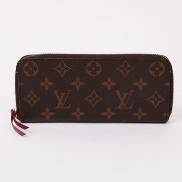Louis Vuitton Burgundy Leather Clemence Women's Long Wallet 73364576