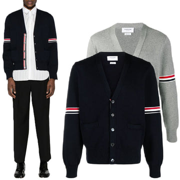 THOM BROWNE アームバンドミラノカーディガン (MKC310A Y3007) 73377924