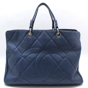 CHANEL A46886 Blauer Soft Caviar Timeless Shopper Travel Tasche Big Tote 73449971