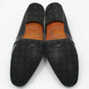 HERMES Schwarze Alligator Krokodil Silber H-Logo Loafer 40 73450029 [P]