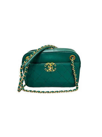 CHANEL 19 Kamera-Ketten-Crossbody AS0971 Grün 73529516