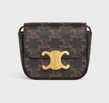 Celine Mini Triumph Shoulder Bag Brown 73806607