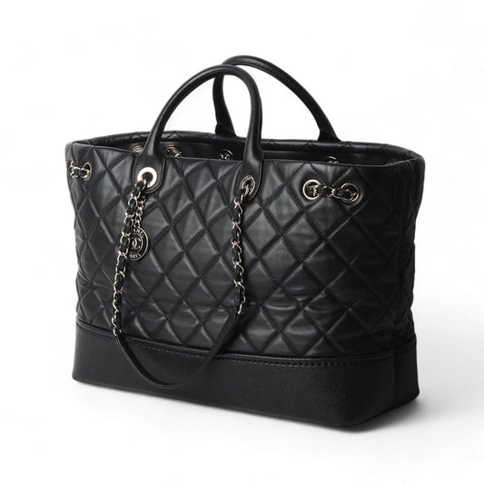 CHANEL ラムスキン キルティング キャビア コイン ショッパーバッグ/32119-1 73812888