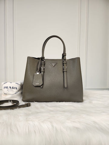 PRADA Duble Saffiano Khaki Grau (BN2820) 73823067