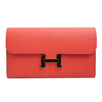 HERMES Constance Geldbörse Rose Jaipur Applique Gold A 73839587
