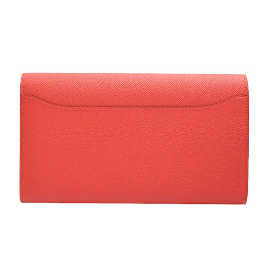 Hermes Constances Long Wallet Rose Jaipur Apsong Gold 73839587