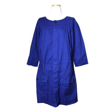 ZUCCA ロイヤルブルーコットンカゴワンピース 66 73840508